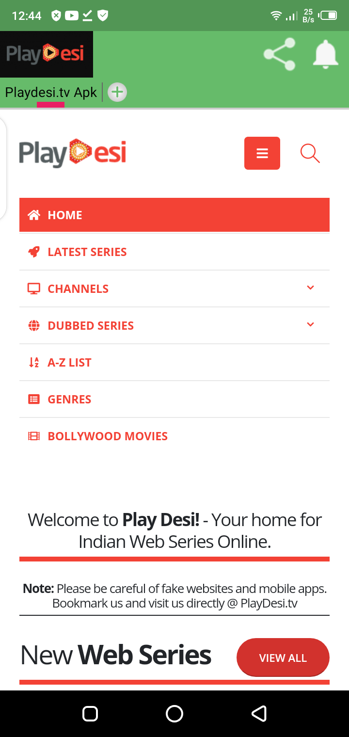 Screenshot of Desi Cinema TV Apk